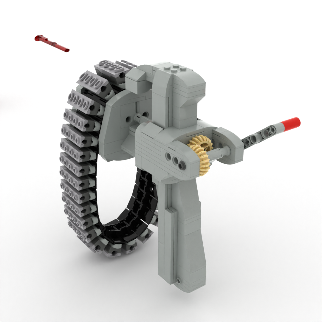 国产积木科技件模型速射枪套装