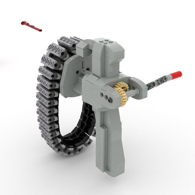 国产积木科技件模型速射枪套装