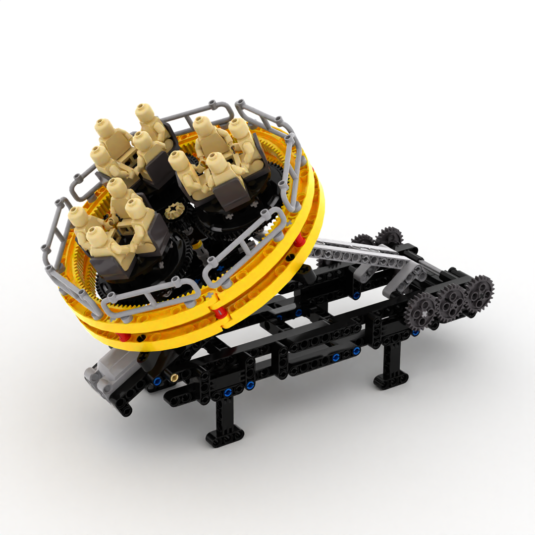 小小工程师国产积木电动齿轮工程机械模型科技教育拼装咖啡杯骑手