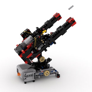 小小工程师国产积木机器人机械组科技拼装高射炮教具电动套装MOC