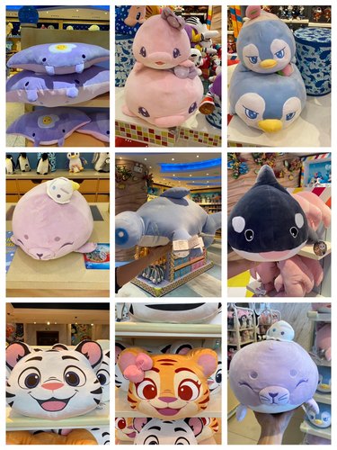 企鹅抱枕长隆海洋王国毛绒玩具