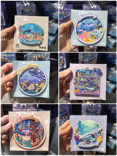 珠海长隆海洋王国纪念品宇宙飞船海底世界海洋馆冰箱贴磁性贴礼物