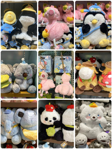 长隆纪念品动物园火烈鸟考拉大象虎鲸北极熊长颈鹿旅行背包公仔