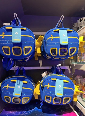 长隆飞船酒店海洋纪念品玩具潜水艇造型双肩包蓝色儿童小礼物男孩