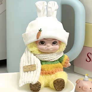哇库库娃衣20cm棉花娃娃兔子胡萝卜衣服可爱毛绒公仔玩偶娃衣配饰