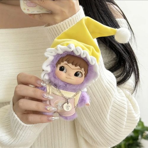 10cm娃衣三代WAKUKU开挂娃衣系列毛绒盲盒搪胶公仔可爱多巴胺娃衣