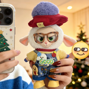 17cm娃衣疯狂动物城棉花娃娃羊市长衣服可爱毛衣套装毛绒玩偶配饰