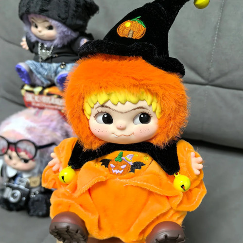 20cm娃衣哇库库万圣节Wakuku学怪兽娃衣哇酷酷可爱玩偶装饰配件