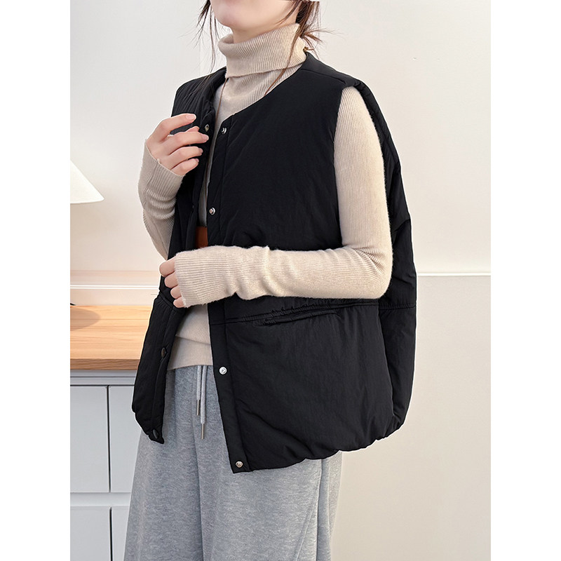 翠袖大码女装夹棉马甲女2026新款秋冬季韩系胖mm休闲叠穿保暖上衣,女装/女士精品,马夹,淘宝优惠券,粉丝福利购,淘宝优惠卷