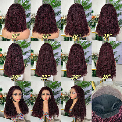 12A SDD Wigs Pixie Curly 13X4 Glueless Lace Wig Human Hair