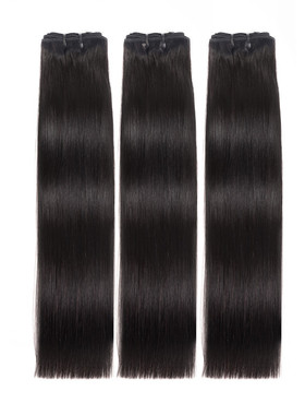 12A double drawn bundles 真人假发100g   human hair Peruvian