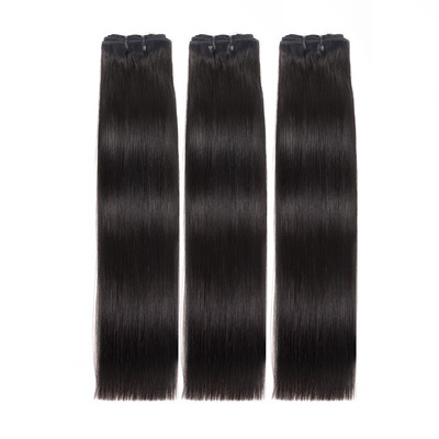12A double drawn bundles 真人假发100g   human hair Peruvian