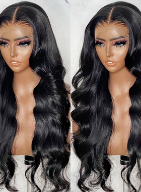 Body Wave 13x4 Lace Front Wig Human Hair Wig 蛇曲半蕾丝头套