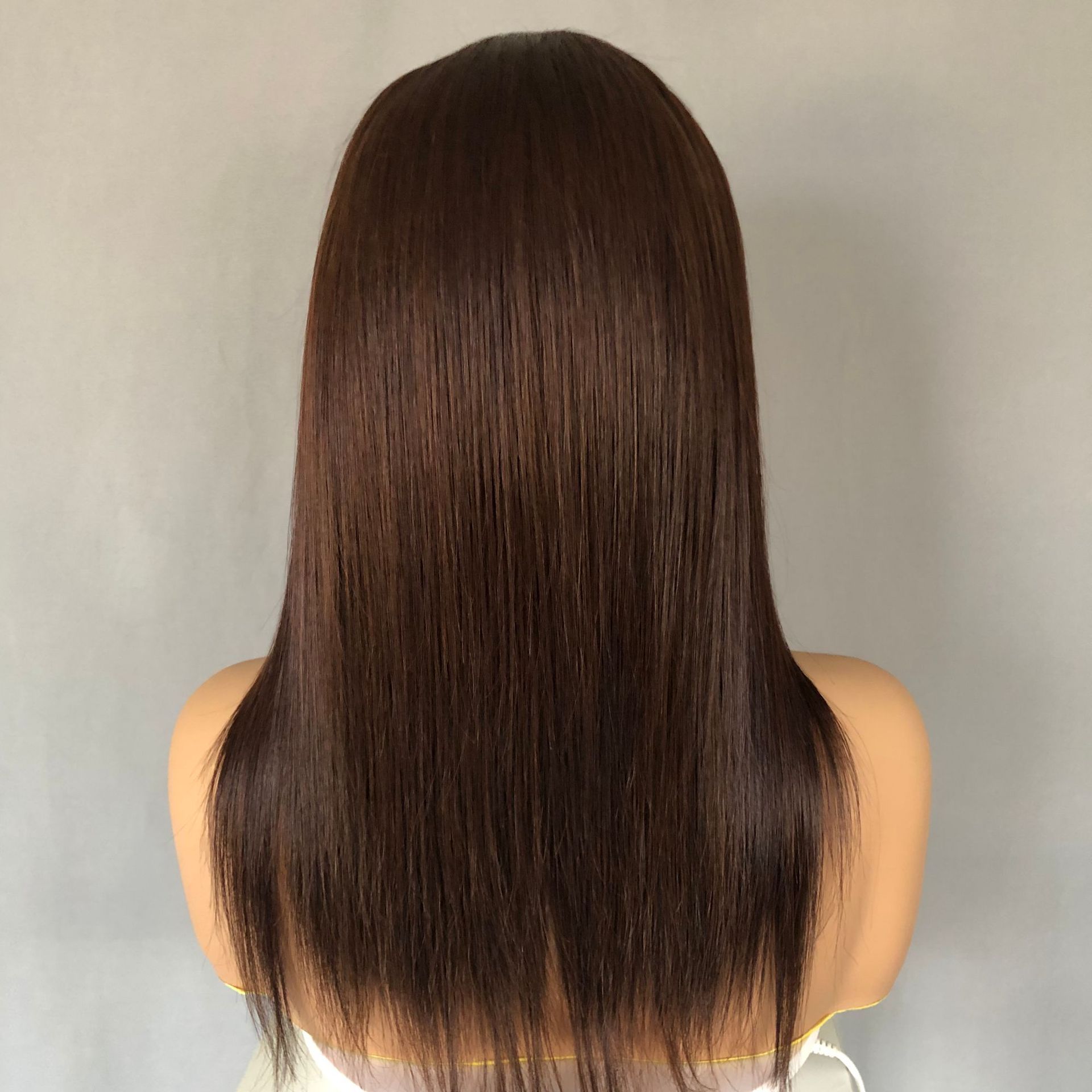 2号色前蕾丝头套深棕假发真人发顺发13x4 Lace Wigs Brown Color