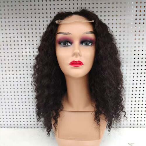SDD 4*4 Closure Glueless Water Curly Wigs Brazilian human