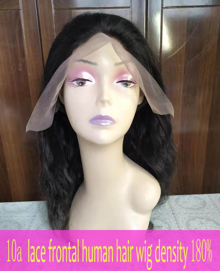 Good quality peruvian human hair lace frontal wig body wave