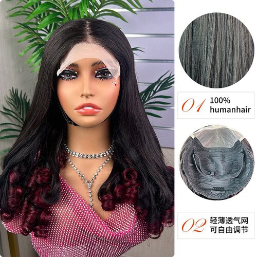 5X5 sdd flower curly wig wave natural remy 100%Human Hair