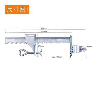 金属大号伞夹太阳伞固定夹子遮阳摆摊伞夹子车夹横竖通用伞座