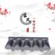 仿古一体屋檐装 饰筒瓦小青瓦高分子仿古瓦别墅屋檐树脂瓦片