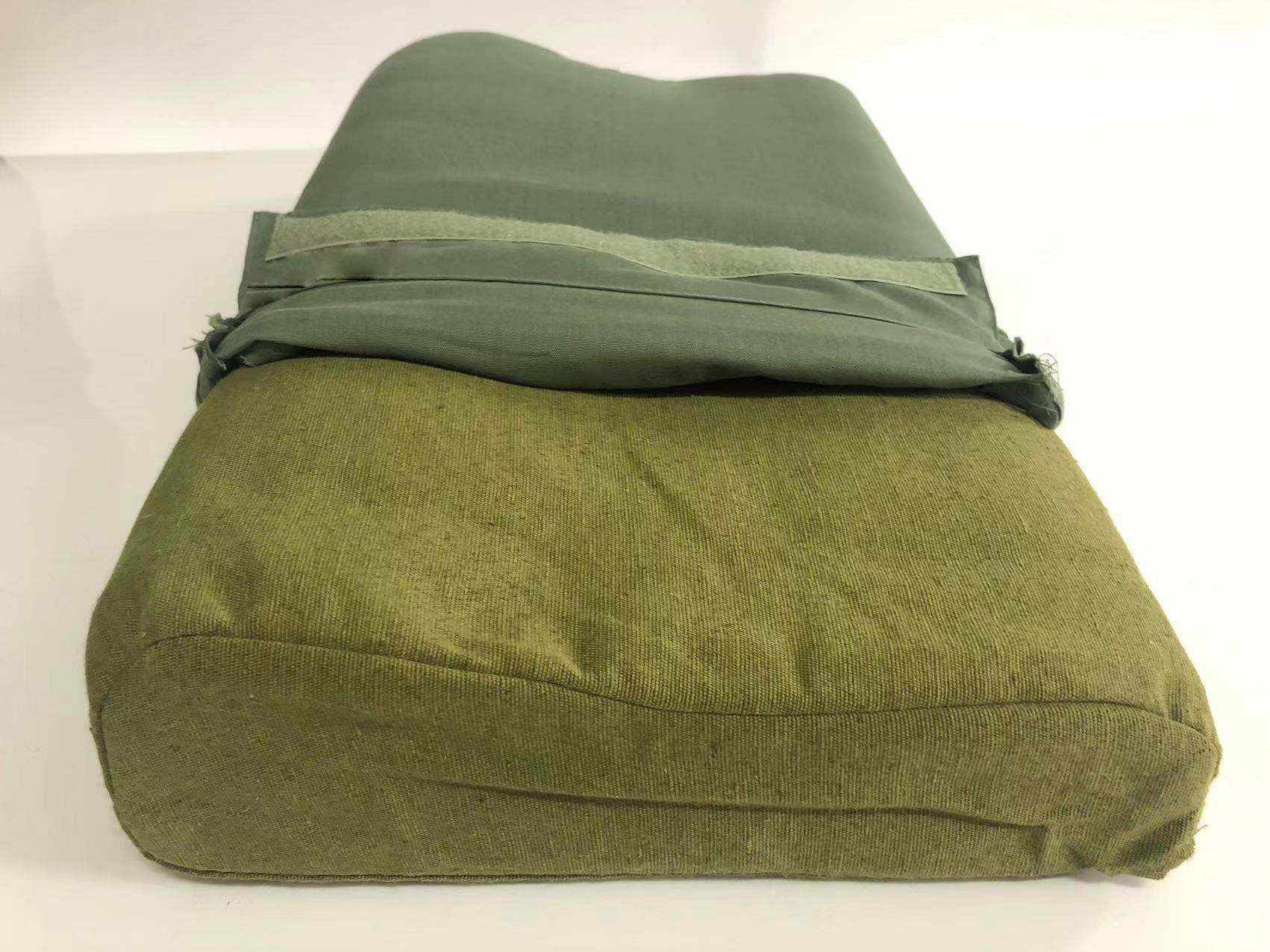 军绿色枕头 正品支撑颈椎枕单人制式硬枕头学生军训宿舍内务枕头