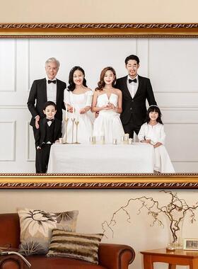 洗照片做成欧式全家福相框1216240寸照片打印加放大挂墙zb