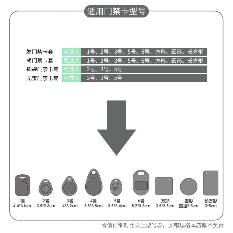 创意个性发财寓意门禁小卡套长方形迷你异形水滴八达通电梯卡门卡