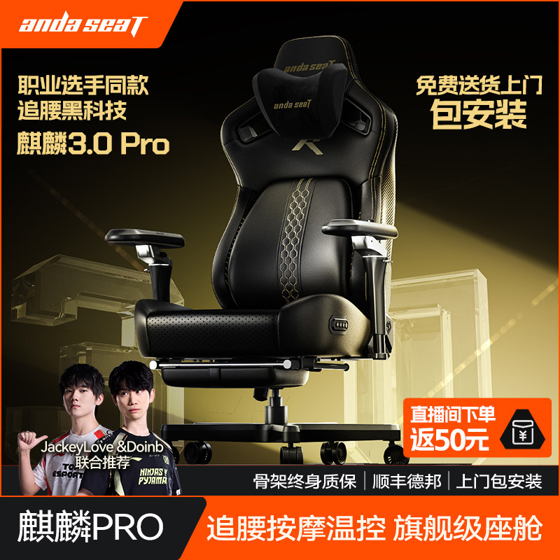 安德斯特麒麟王座3.0pro 电竞椅人体工学椅家用椅子游戏椅电脑椅图片