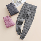 保暖裤 中老年人夹棉加厚修身 高腰舒适弹力棉裤 男女加厚三层保暖裤
