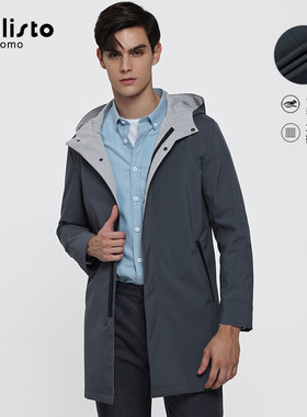 CALLISTO卡利斯特2023秋季新款男士风衣商务休闲外套潮SRFES006C