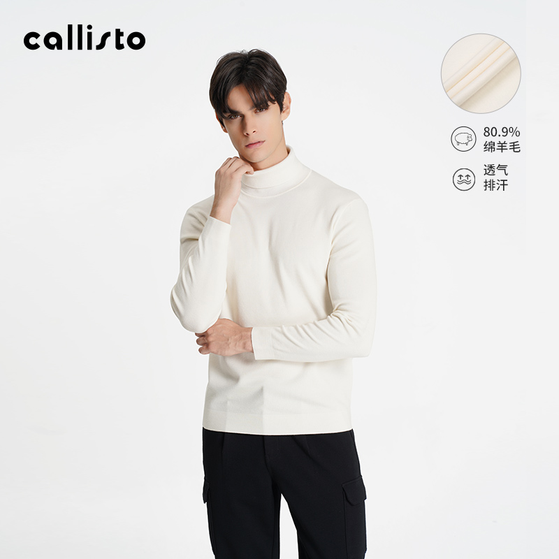 callisto卡利斯特翻领毛衣