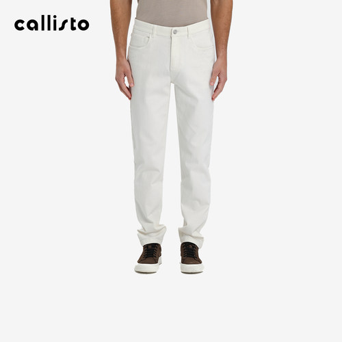 【商场同款】callisto2026春季新款男士长裤棉混纺直筒水洗牛仔裤