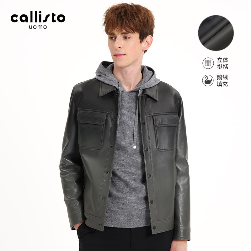 callisto羊皮衣羽绒服