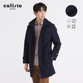 秋季 休闲舒适风衣外套 男中长款 新款 callisto卡利斯特秋季