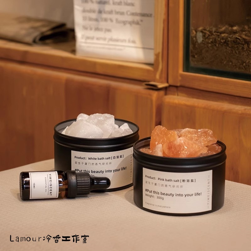 喜马拉雅盐水晶盐石扩香石无火精油香薰香氛玫瑰盐灯矿物盐熏香