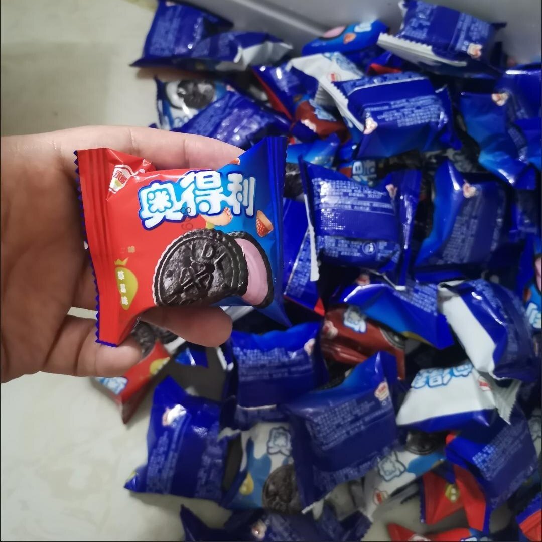 奥得利巧克力夹心饼干牛奶草莓曲奇酥性奶香味儿时怀旧小吃零食品