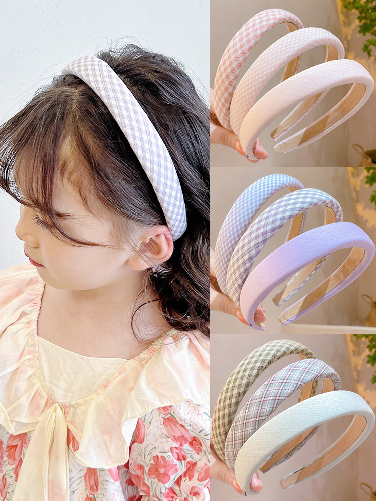 头箍女孩儿童压发发箍小学生上学2023新款发捆不勒头甜美头窟防滑