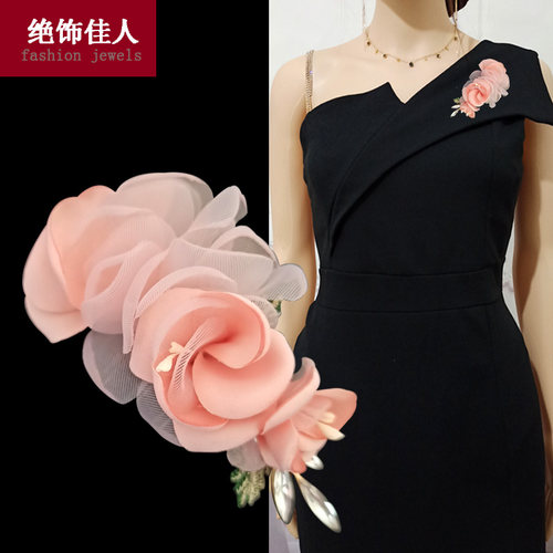 高档胸针胸针胸花绢纱大气女