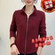 新款 拉链款 气质洋气时尚 秋季 百搭立领上衣加绒加厚洋气减龄开衫 女