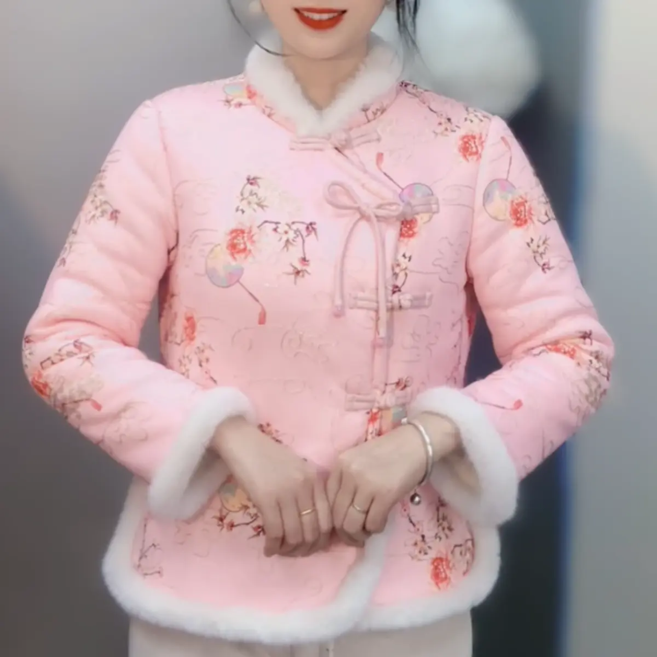 冬季新款加绒加厚棉服国风刺绣修身保暖防寒外套盘扣蝴蝶结小棉袄,女装/女士精品,上衣,淘宝优惠券,粉丝福利购,淘宝优惠卷