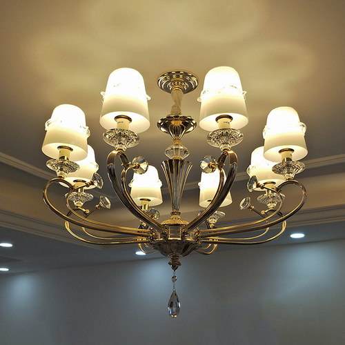 后现代风欧式别墅样板房水晶吊灯