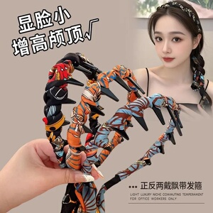 【复古宫廷风飘带发箍】增高颅顶