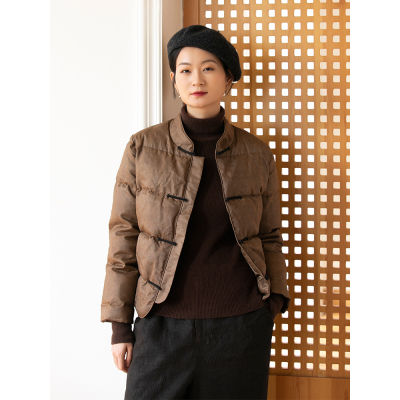 布小匠民族风常规款羽绒服