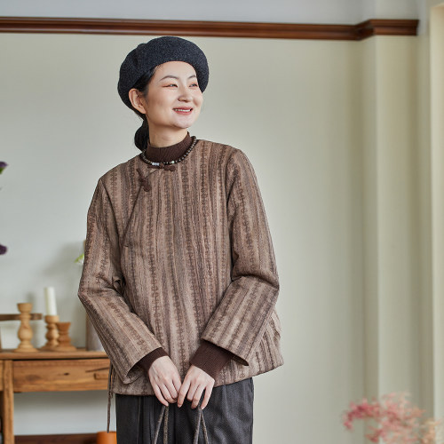 布小匠素雅炒色新中式棉服