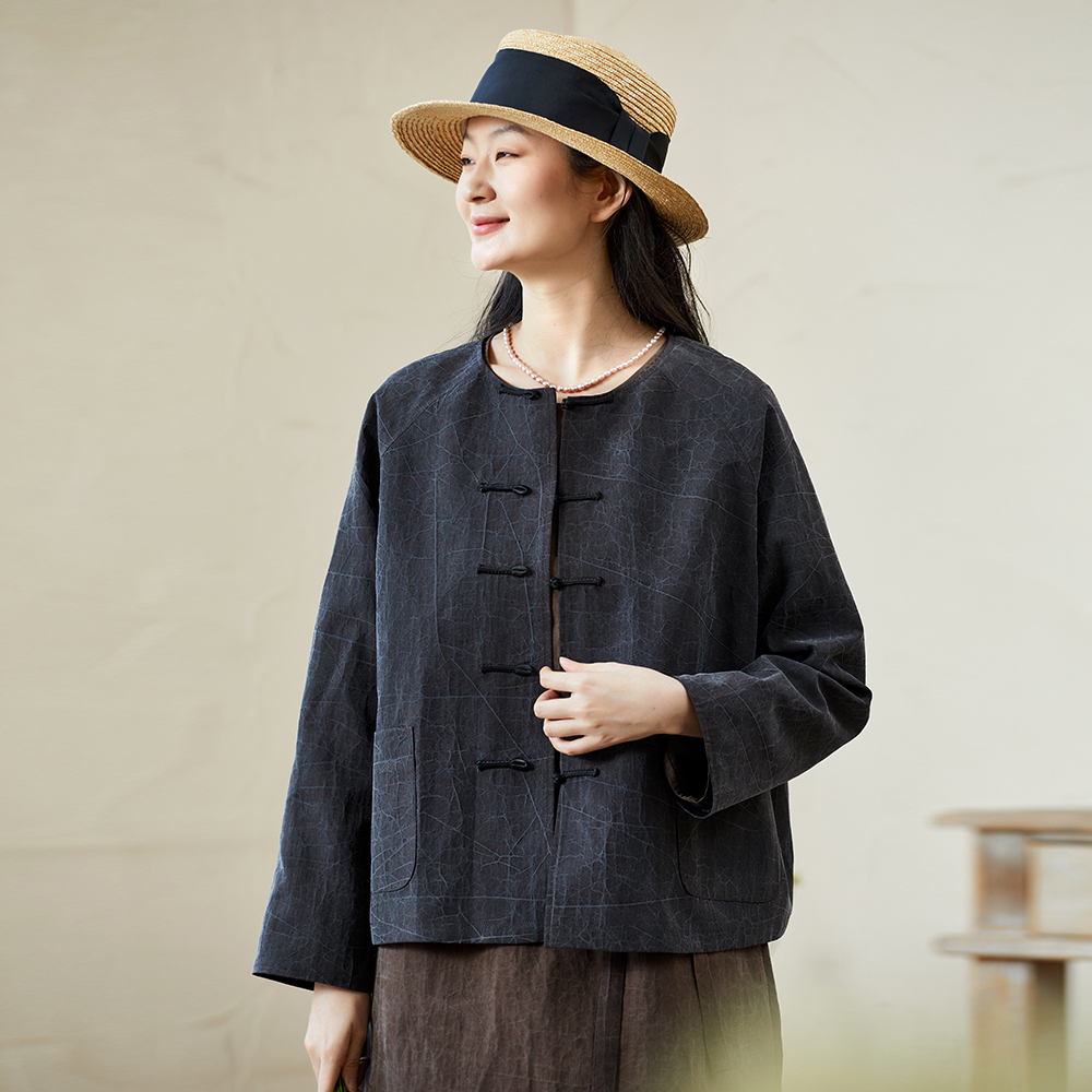 布小匠新中式国风开衫外套