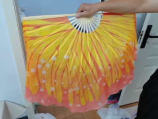 十八焕蝶舞蹈扇子儿童梦蝶飞舞跳舞扇蝴蝶扇子双面古典舞秧歌扇