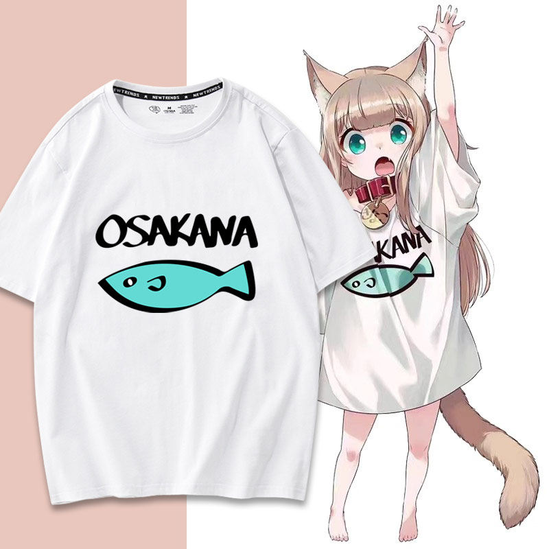 40原老师猫娘衣服s短袖T恤男夏