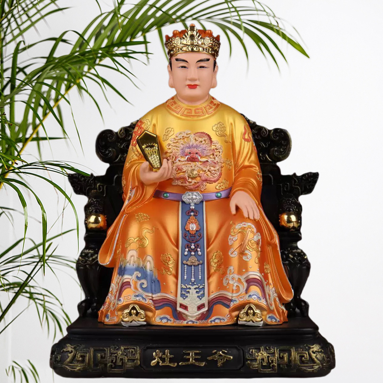 灶君佛像灶王爷神像居家供奉厨房灶神定福司命灶爷像中式树脂摆件