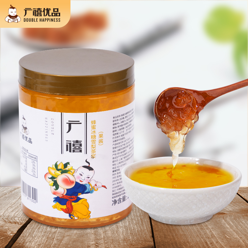 广禧蜂蜜冰糖雪梨茶酱1kg