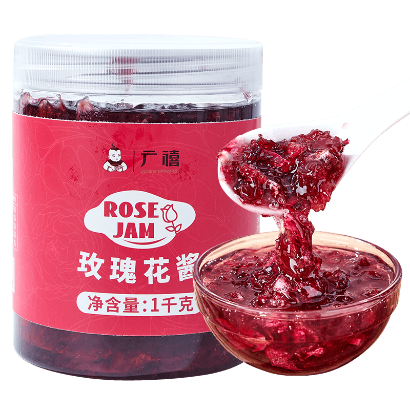 1kg瓶装云南玫瑰酱广禧