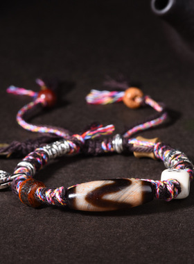 天珠坨骨手链古铜筛子配饰情侣款